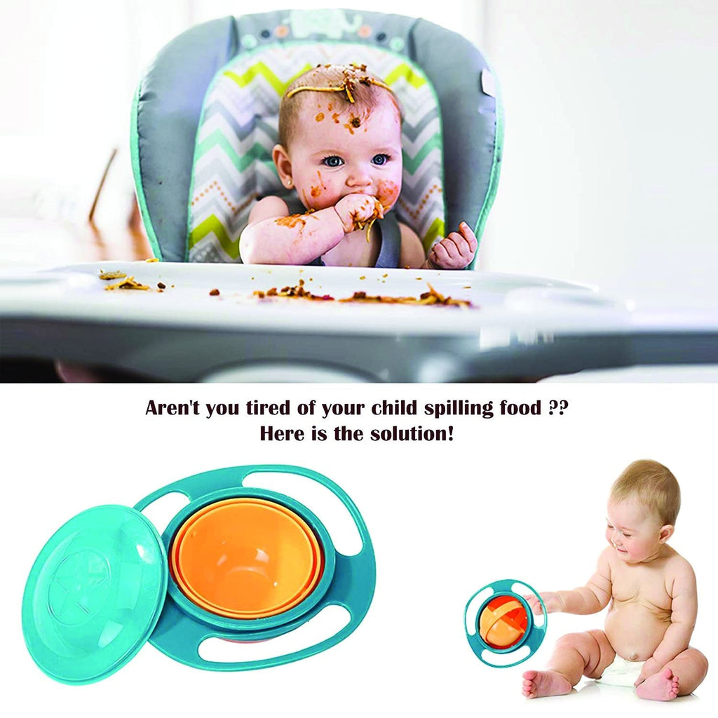 0617 Portable Non Spill Feeding Toddler Gyro Bowl