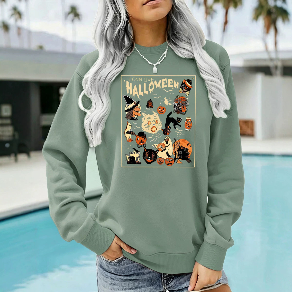 Long sleeved fleece hoodie