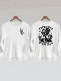 Long sleeved shirt with fleece hoodie