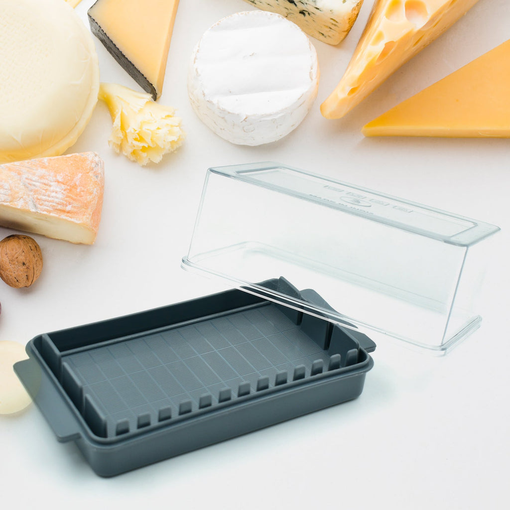 5848 Butter Storage Box With Slicer For Kitchen Refrigerator