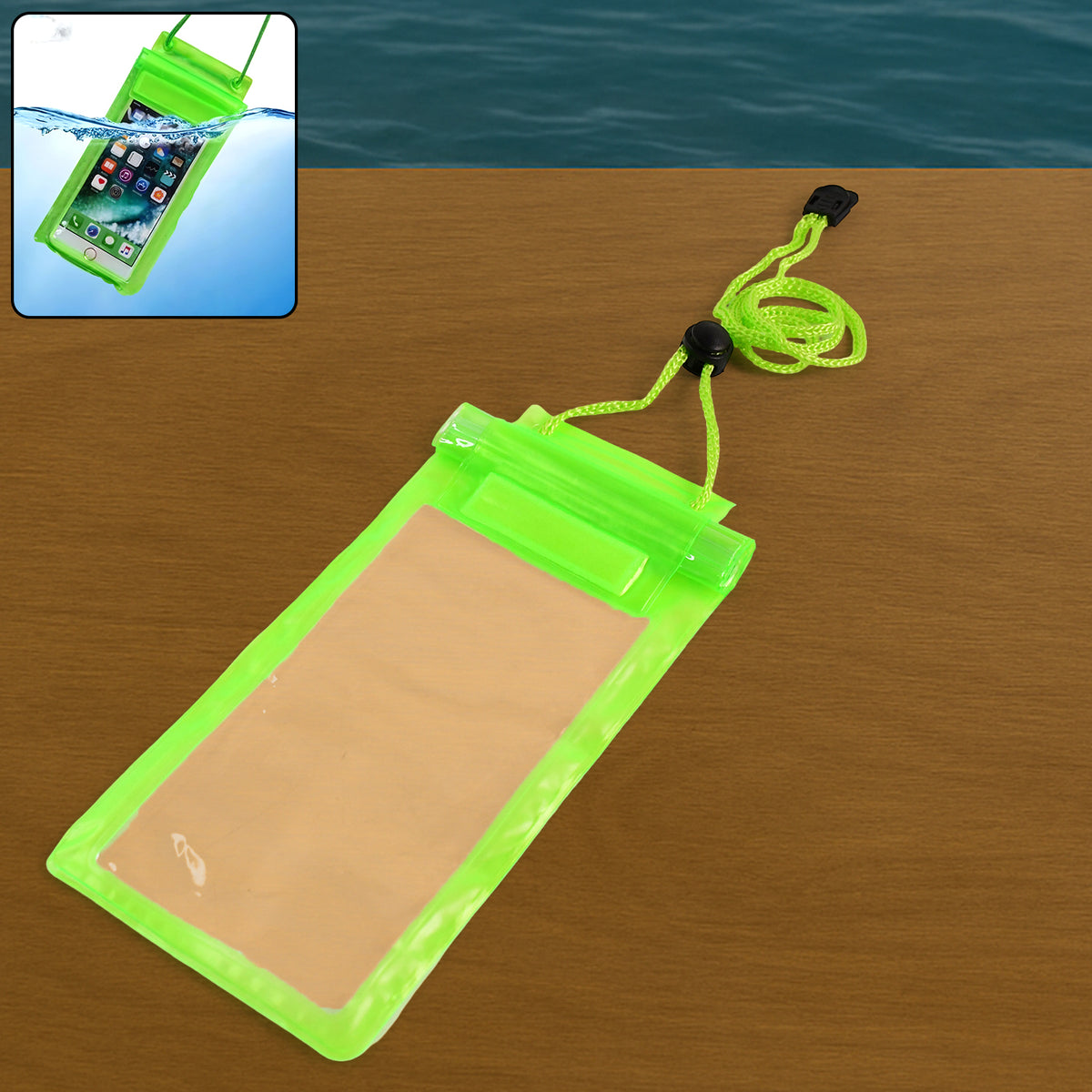0601 Waterproof Mobile Pouch (6.2 Inch  Random Colour)