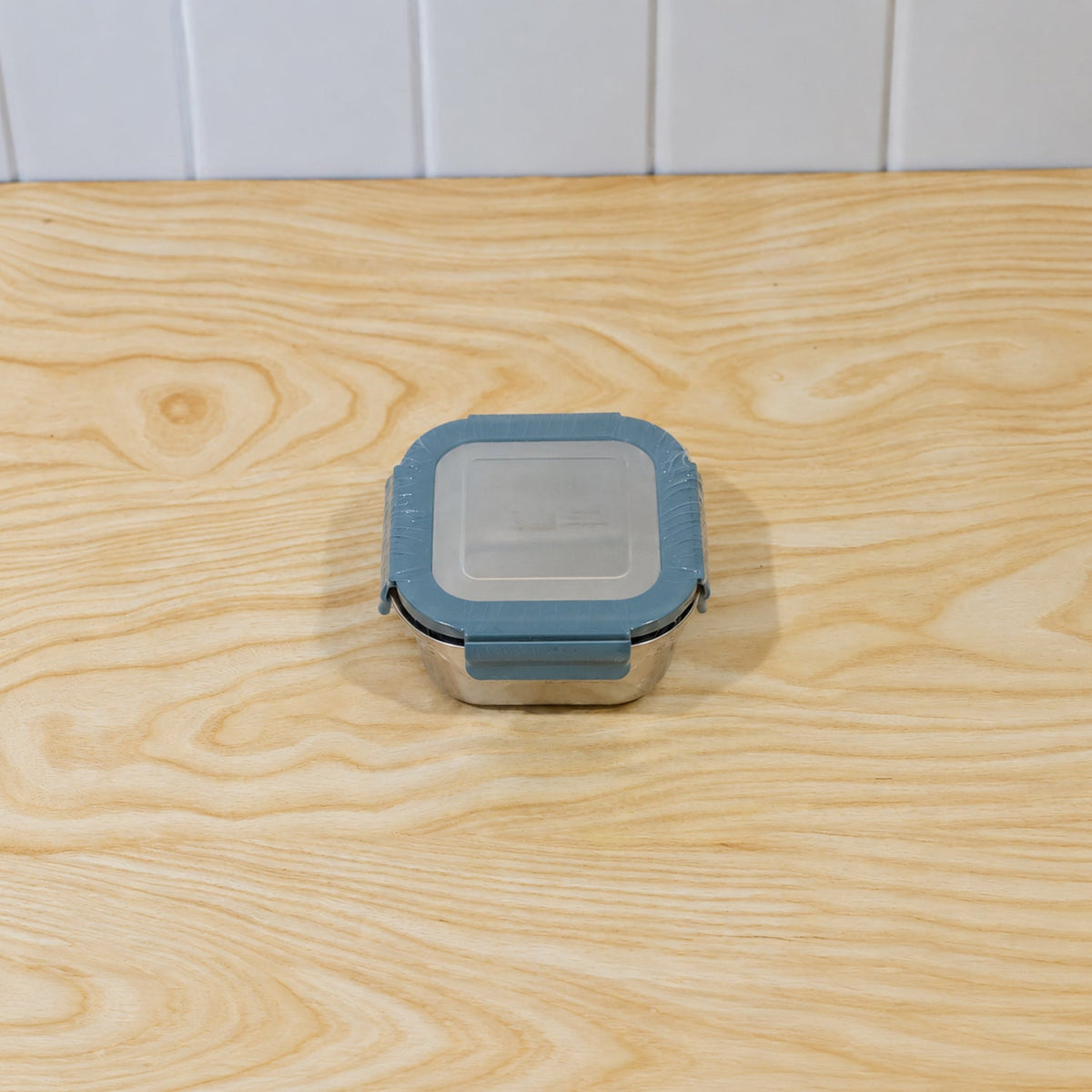 Apex Square Steel Food Container 300 Ml With Clip Lock Lid Lunch Box (1 Pc)