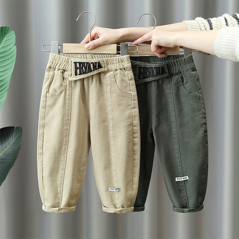 Casual Cargo Pants for Boys Spring Autumn