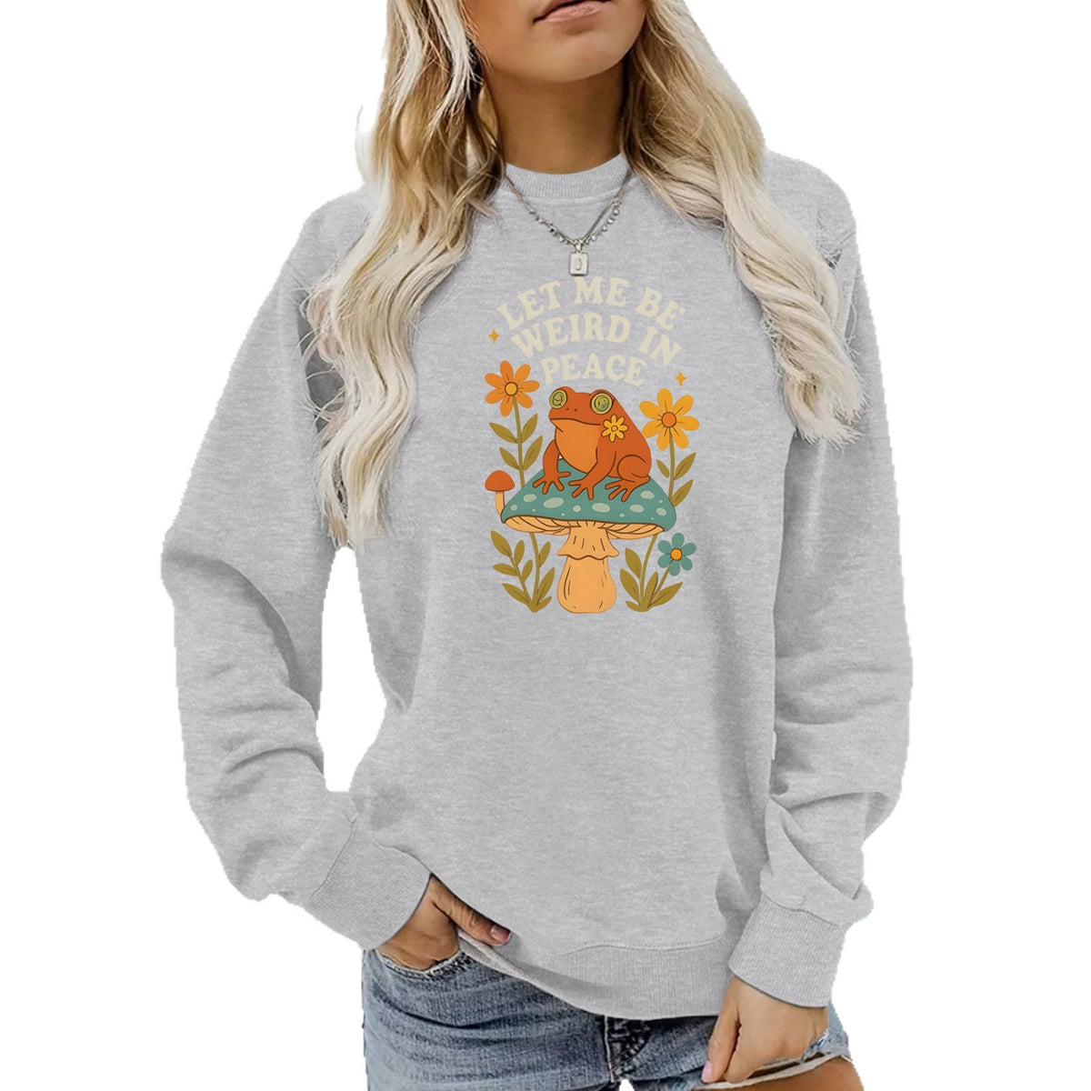 Men’s Frog & Mushroom Graphic Hoodie