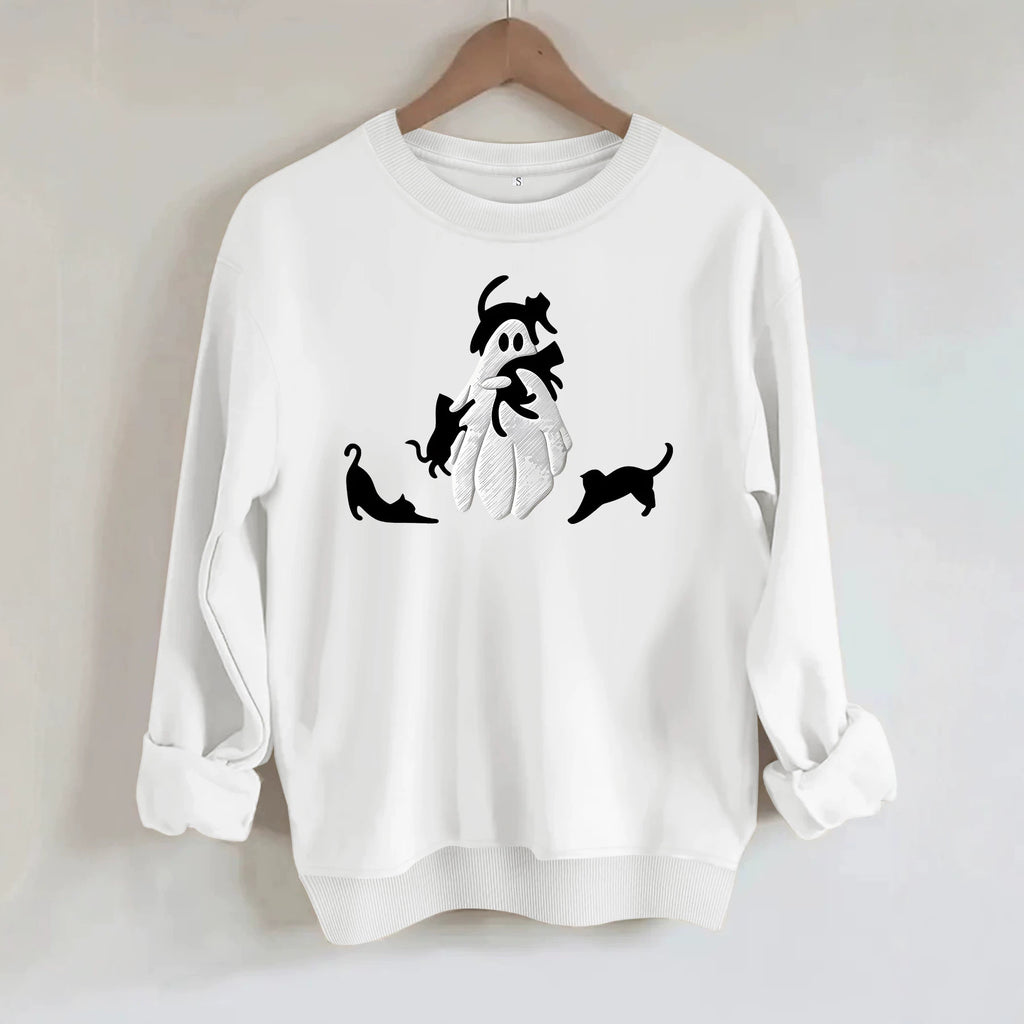 Loose velvet sweatshirt
