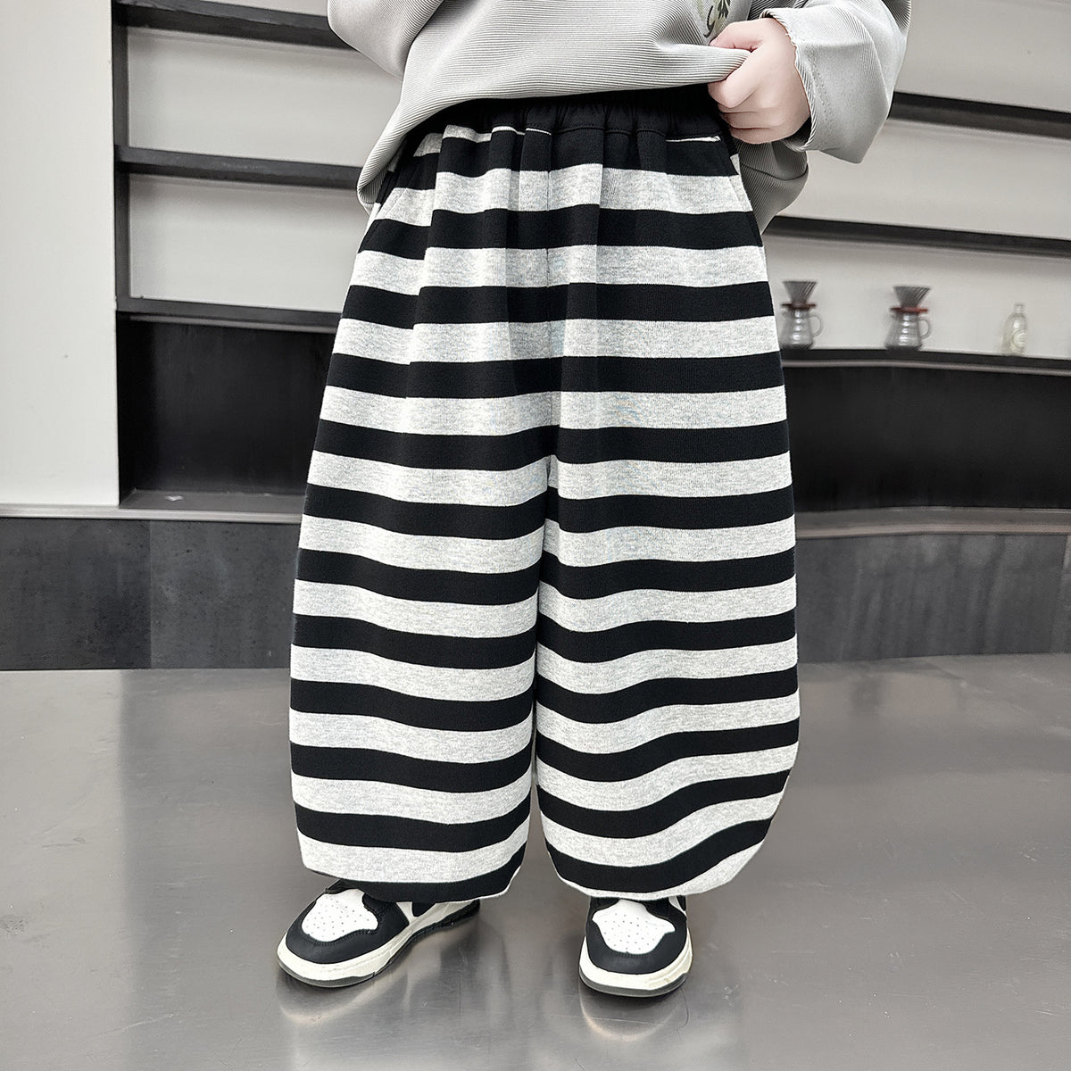 Boys' Casual Striped Sweatpants Jogger Pants