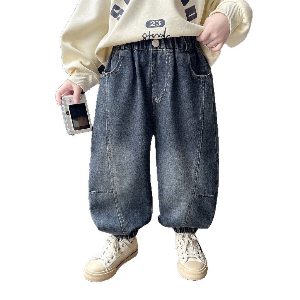 Boys' Cuffed Ankle Denim Pants