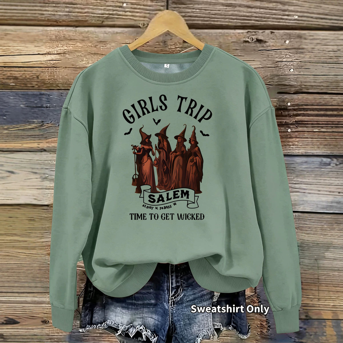 Women’s Printed Long-Sleeve Fleece Hoodie