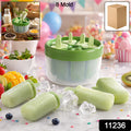 Plastic Ice Candy Popsicle Maker (8 Mold  1 Set)