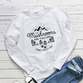 Round-Neck Long-Sleeve Printed Sweatshirt
