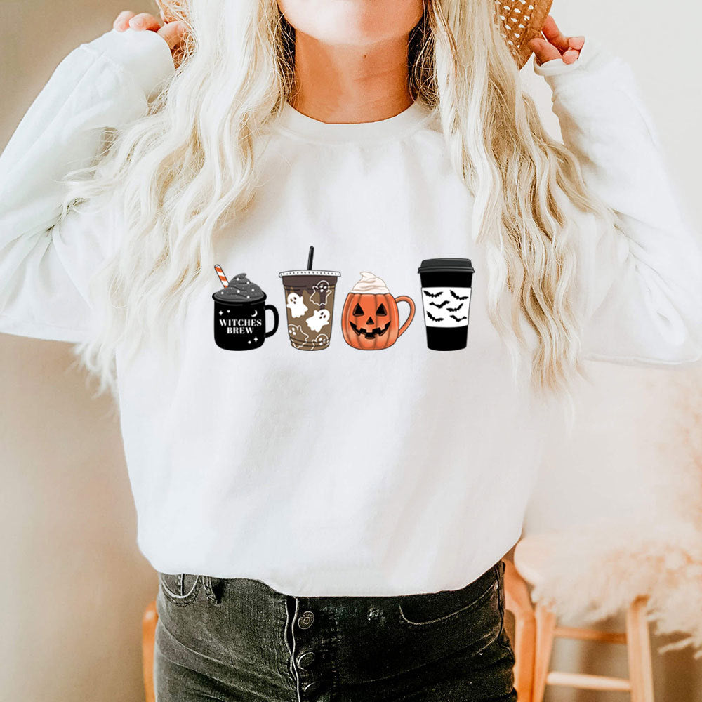 Coffee Cup Pumpkin Hoodie