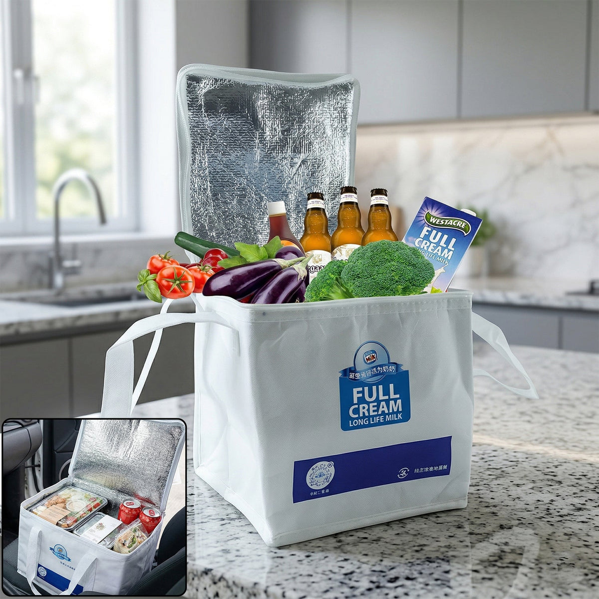 Insulated Thermal Lunch Bag 23x20 Cm
