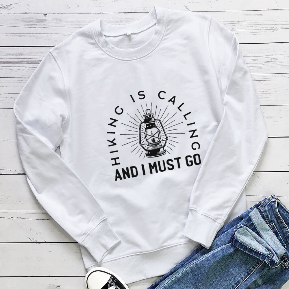 Letter pattern printed long sleeved sweatshirt