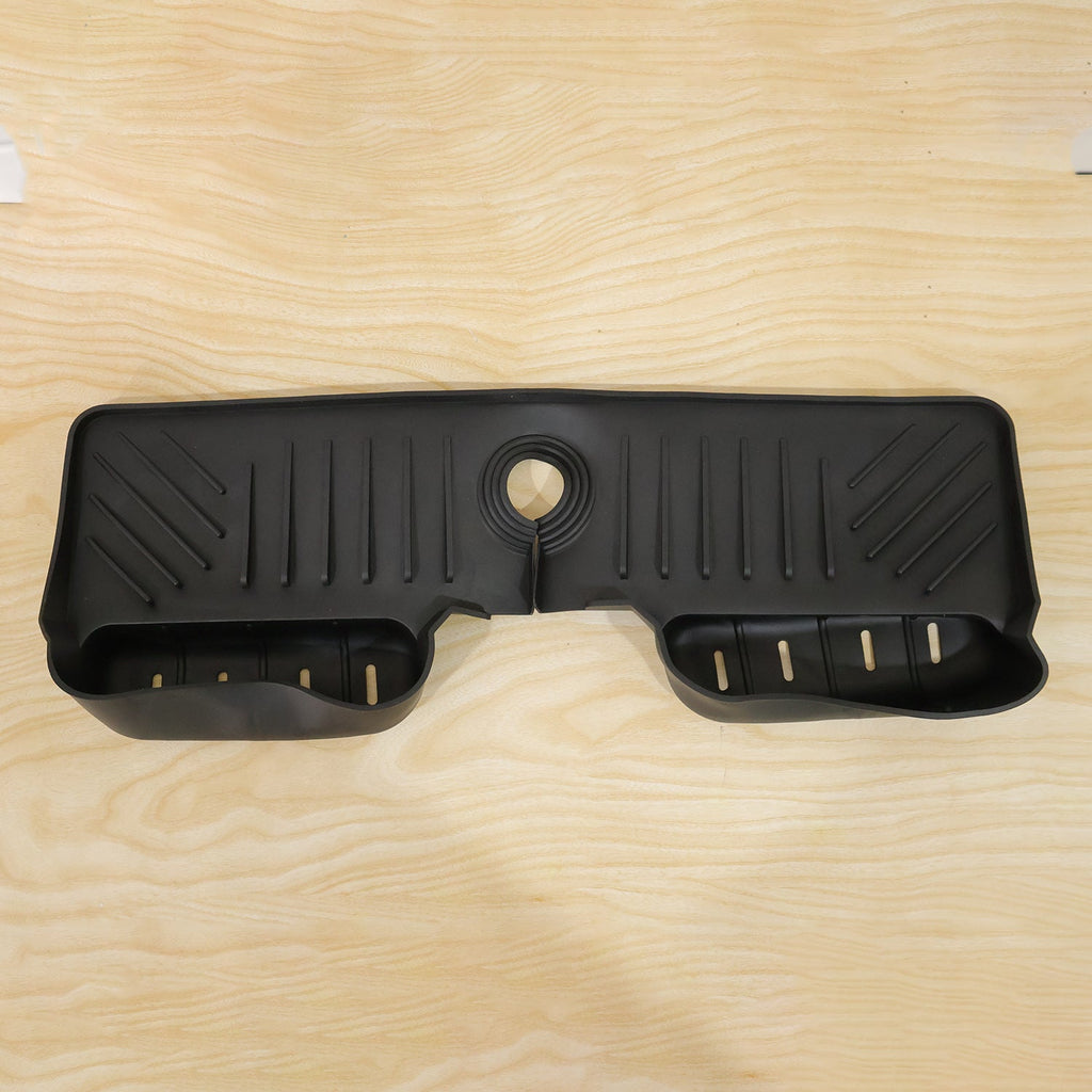 Faucet Splash Guard Mat With Drainage Tray For Kitchen And Bathroom Sink (1 Pc)