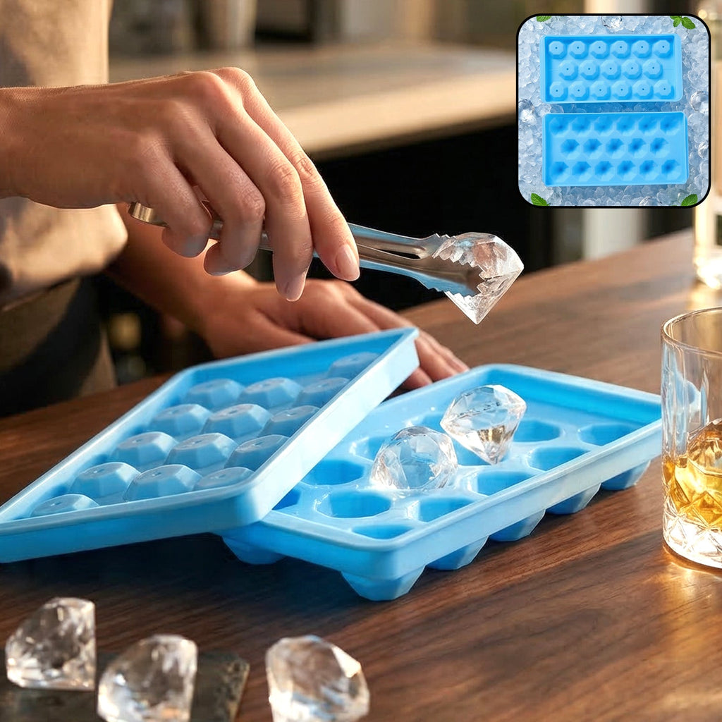 Multipurpose Ice Cube Tray With Lid 17 Grid Mold