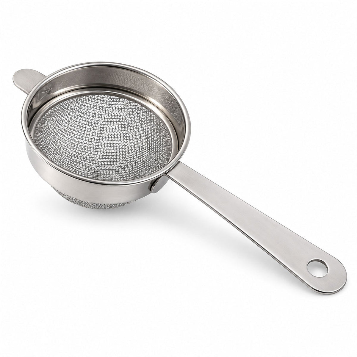 Apex Stainless Steel Tea Strainer No 3 With Long Handle Fine Mesh Chalni (1 Pc)
