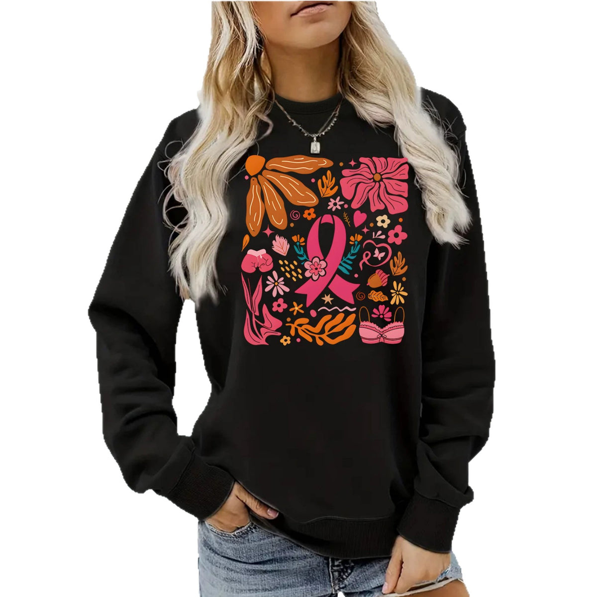 Loose velvet sweatshirt