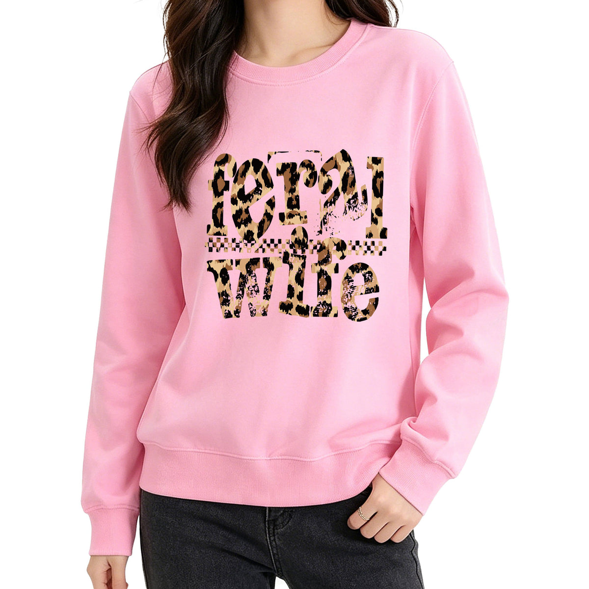 Feral Wife leopard print hoodie