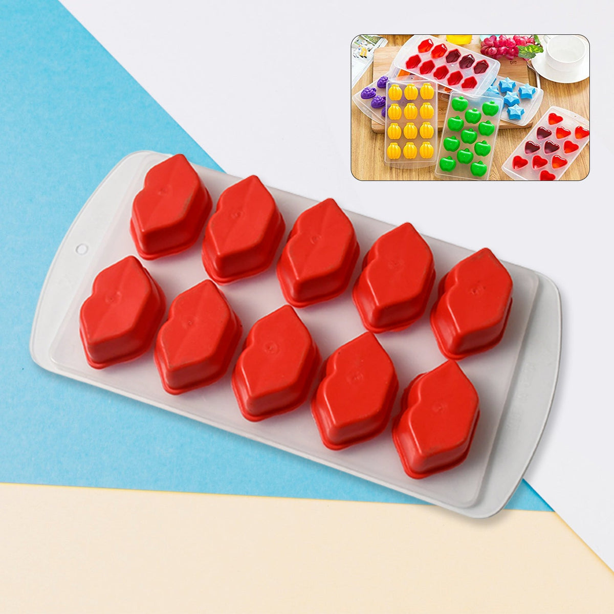 Silicone Mold Ice Cube Tray Creative Sweet Multi Type