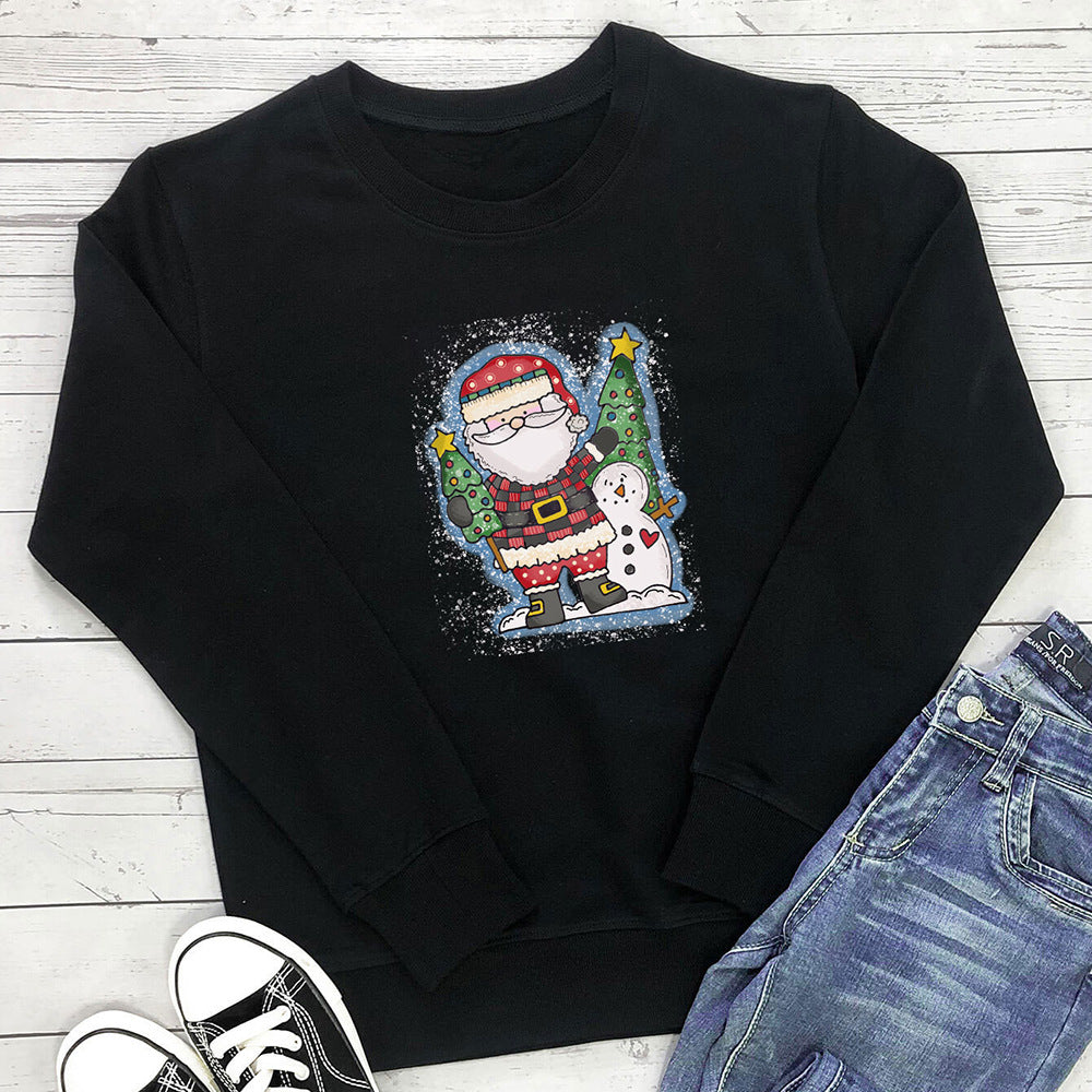 Christmas tree print hoodie