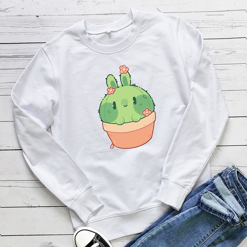 Long sleeved round neck hoodie
