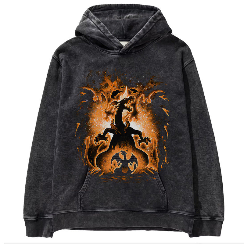 Pok é mon anime men's and women's top hoodie