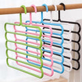 587 5 In 1 Multipurpose Plastic Hanger Assorted