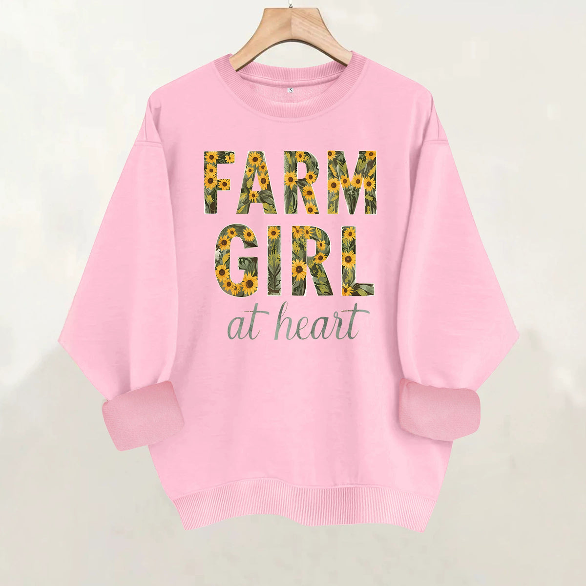 Loose velvet sweatshirt