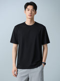 Men’s Casual Solid-Color Crew-Neck T-Shirt