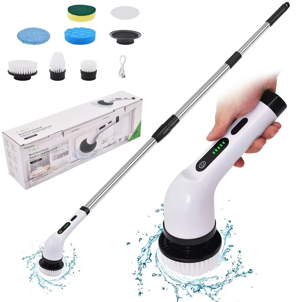 Powerful Cordless Electric Spin Scrubber