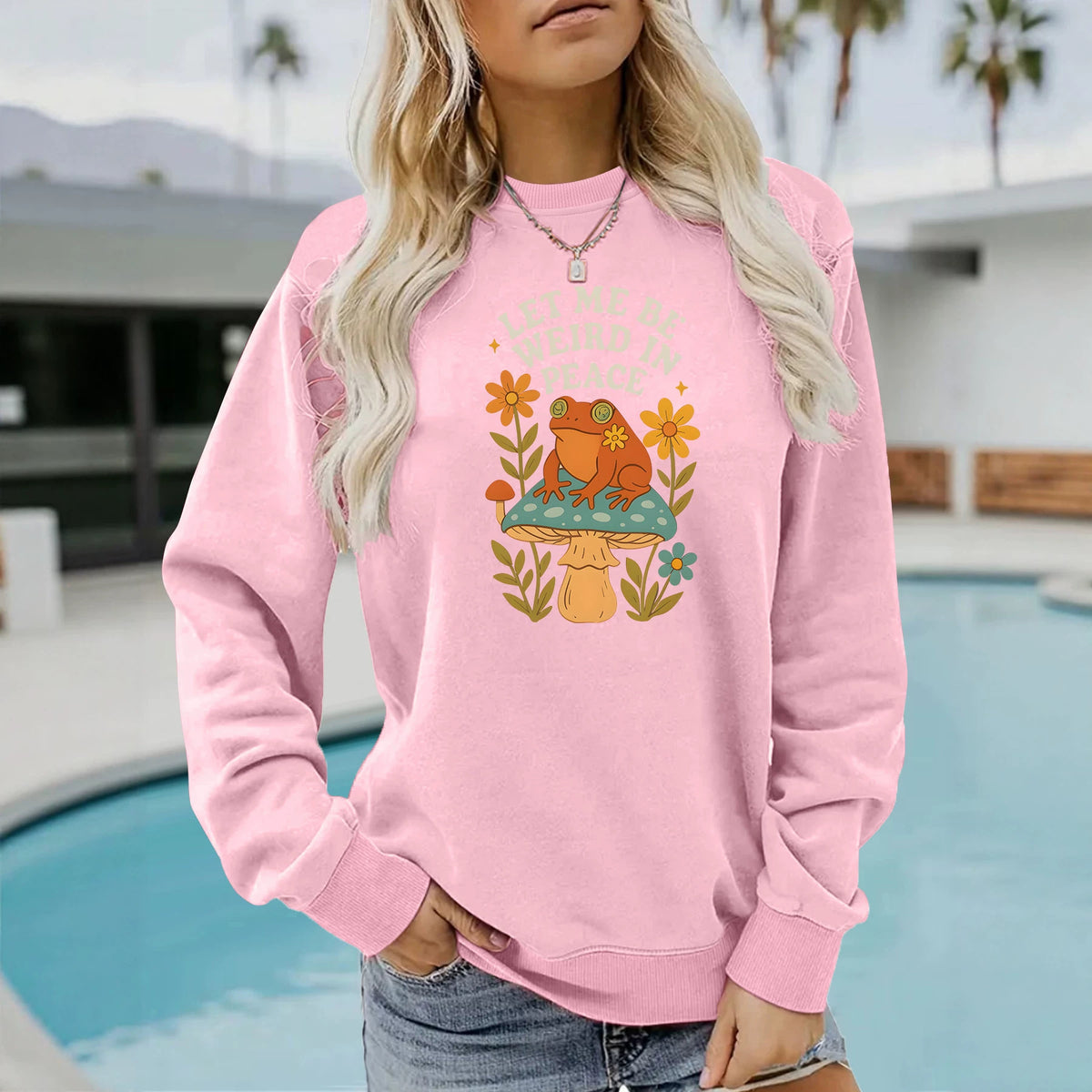 Men’s Frog & Mushroom Graphic Hoodie