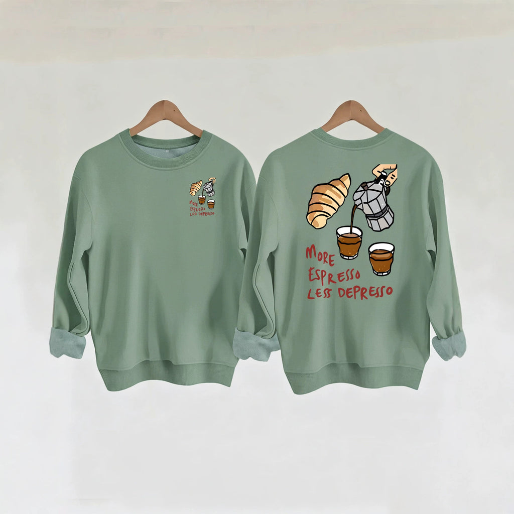 Men’s Coffee & Croissant Graphic Hoodie