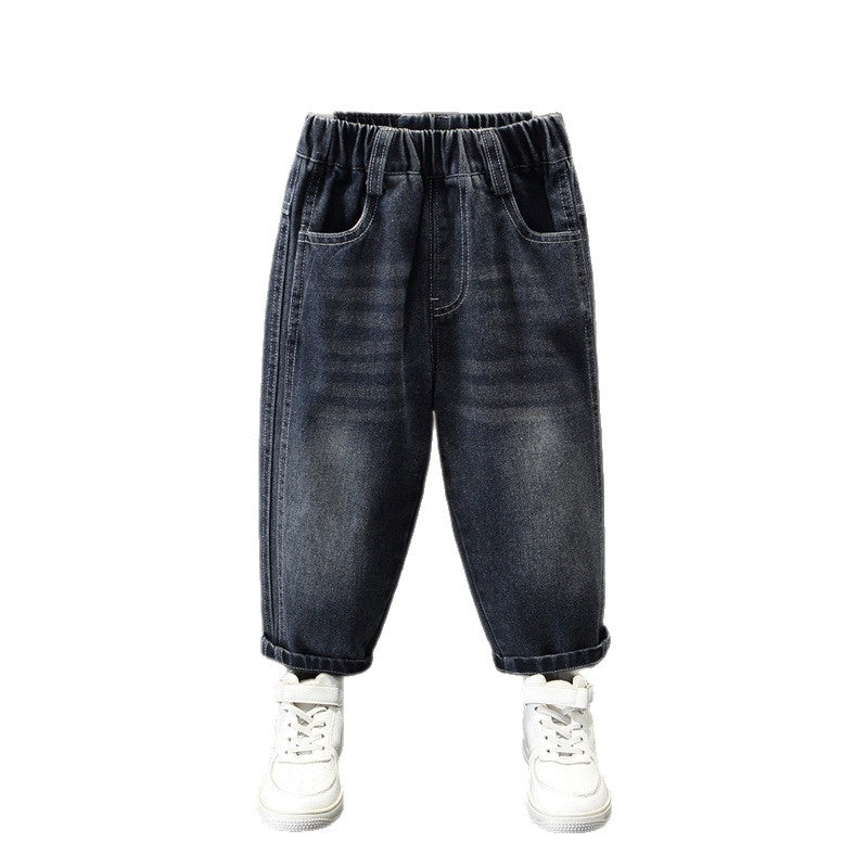 Boys Casual Straight Leg Denim Pants