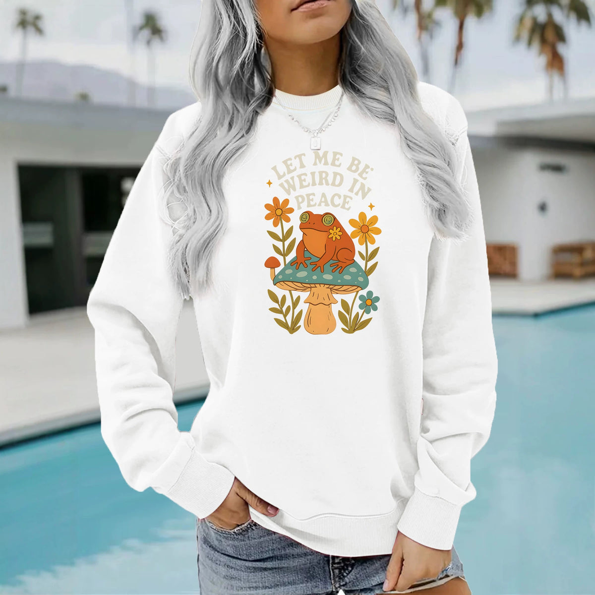 Men’s Frog & Mushroom Graphic Hoodie