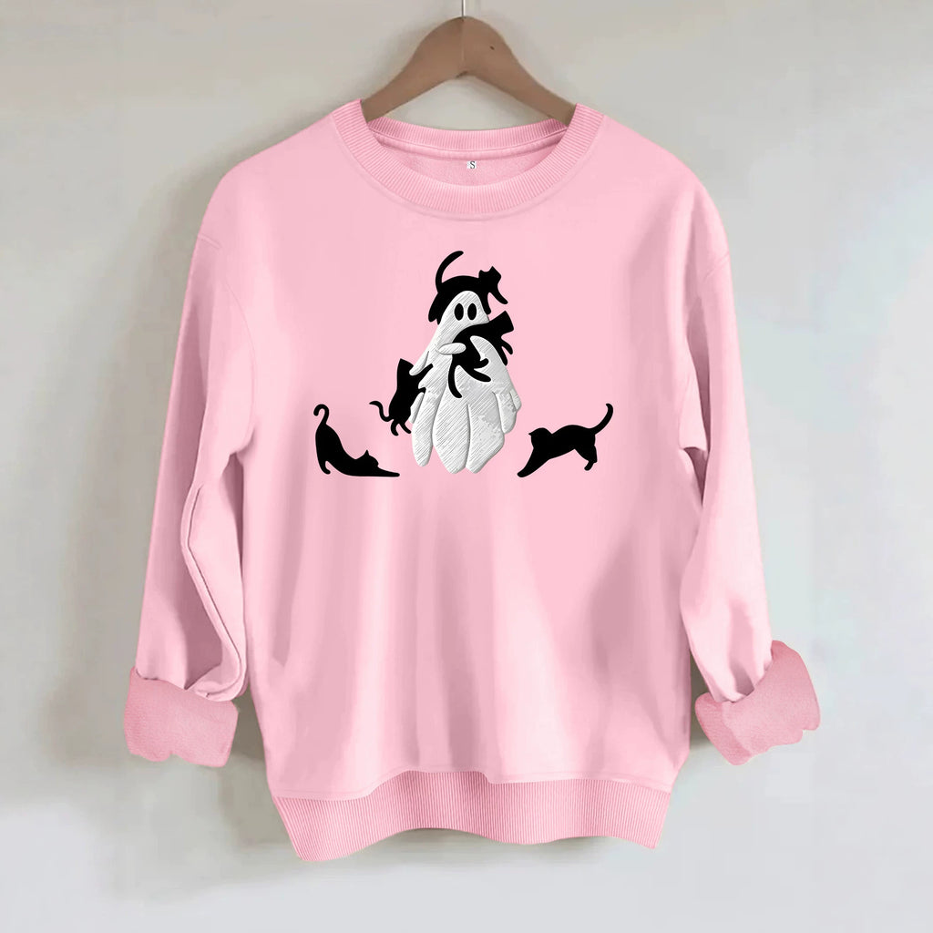 Loose velvet sweatshirt