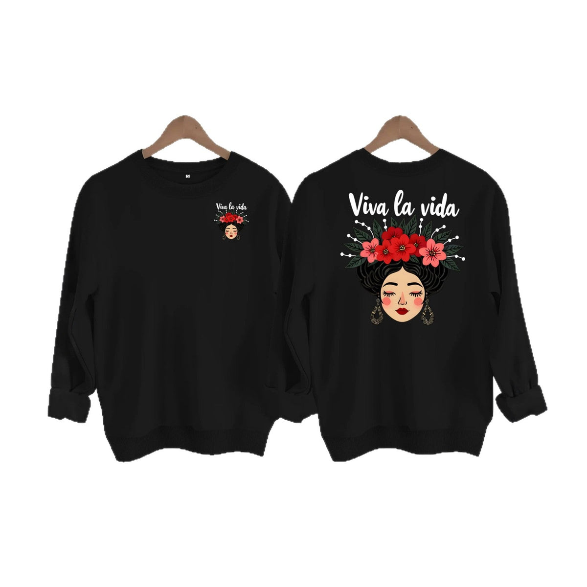 Long live life hoodie with loose print