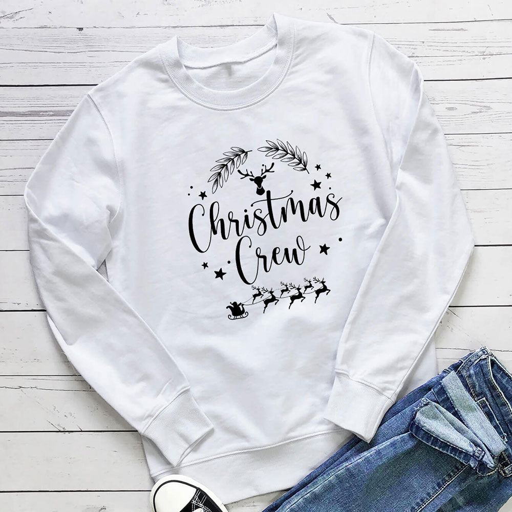 Christmas Reindeer Print Hoodie