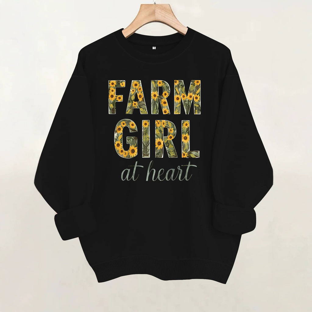 Loose velvet sweatshirt