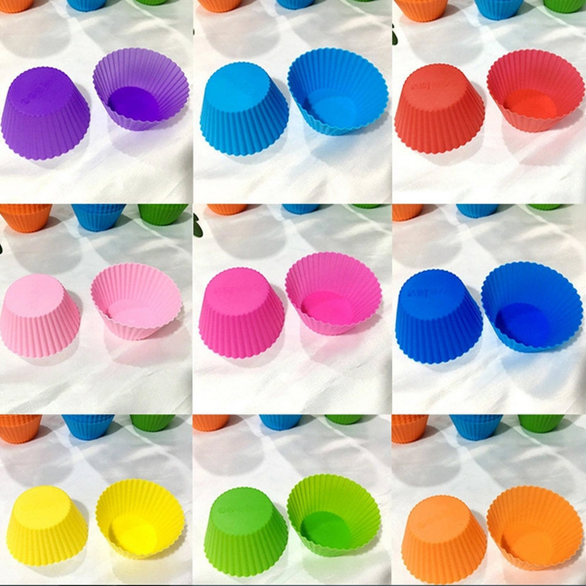 0700 Silicone Cupcake Shaped Baking Mold Fondant Cake Tool