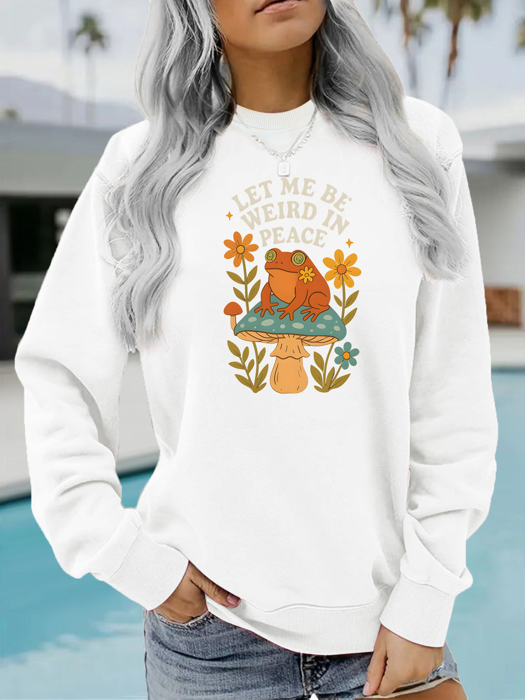 Men’s Frog & Mushroom Graphic Hoodie
