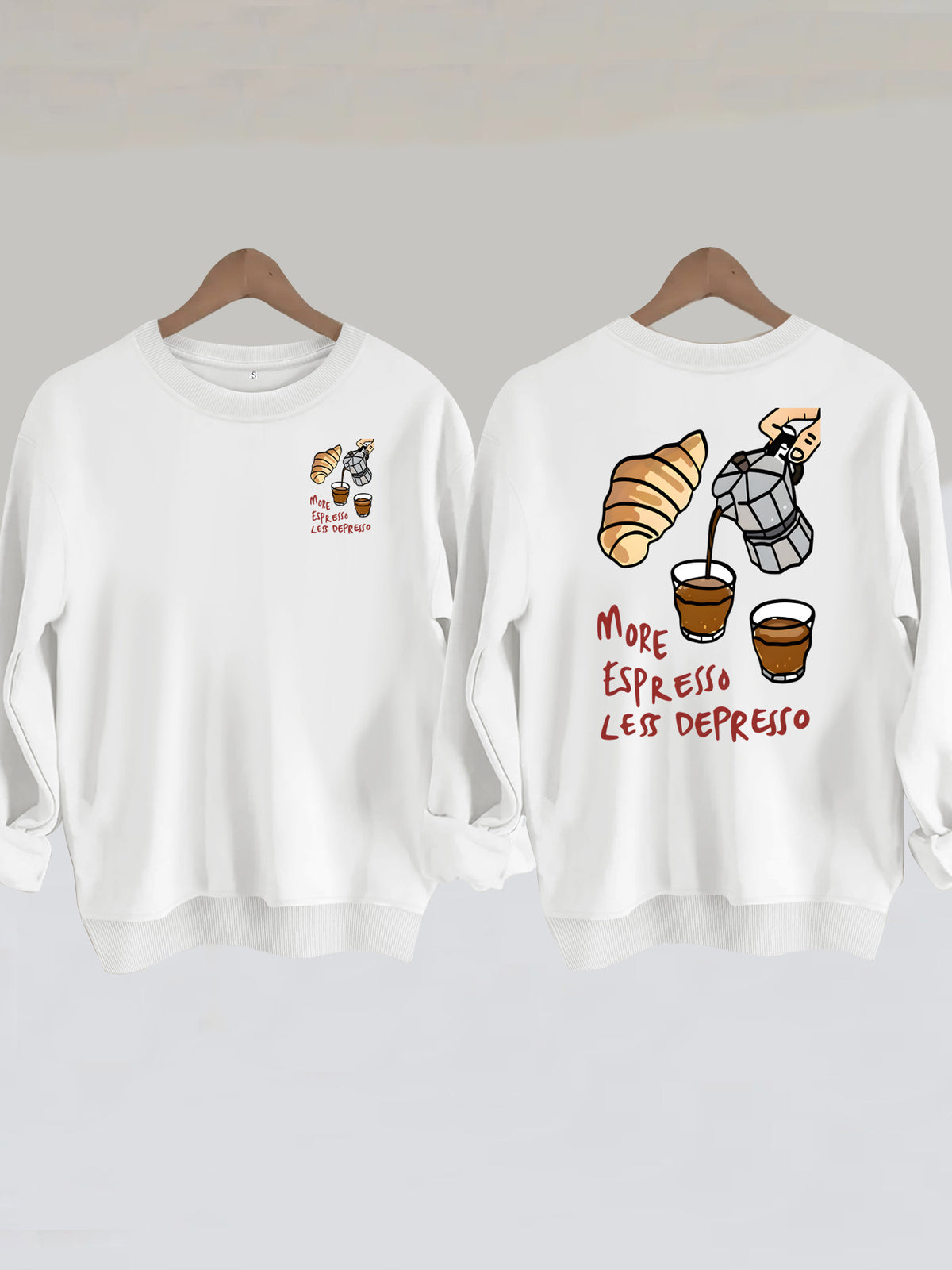 Men’s Coffee & Croissant Graphic Hoodie