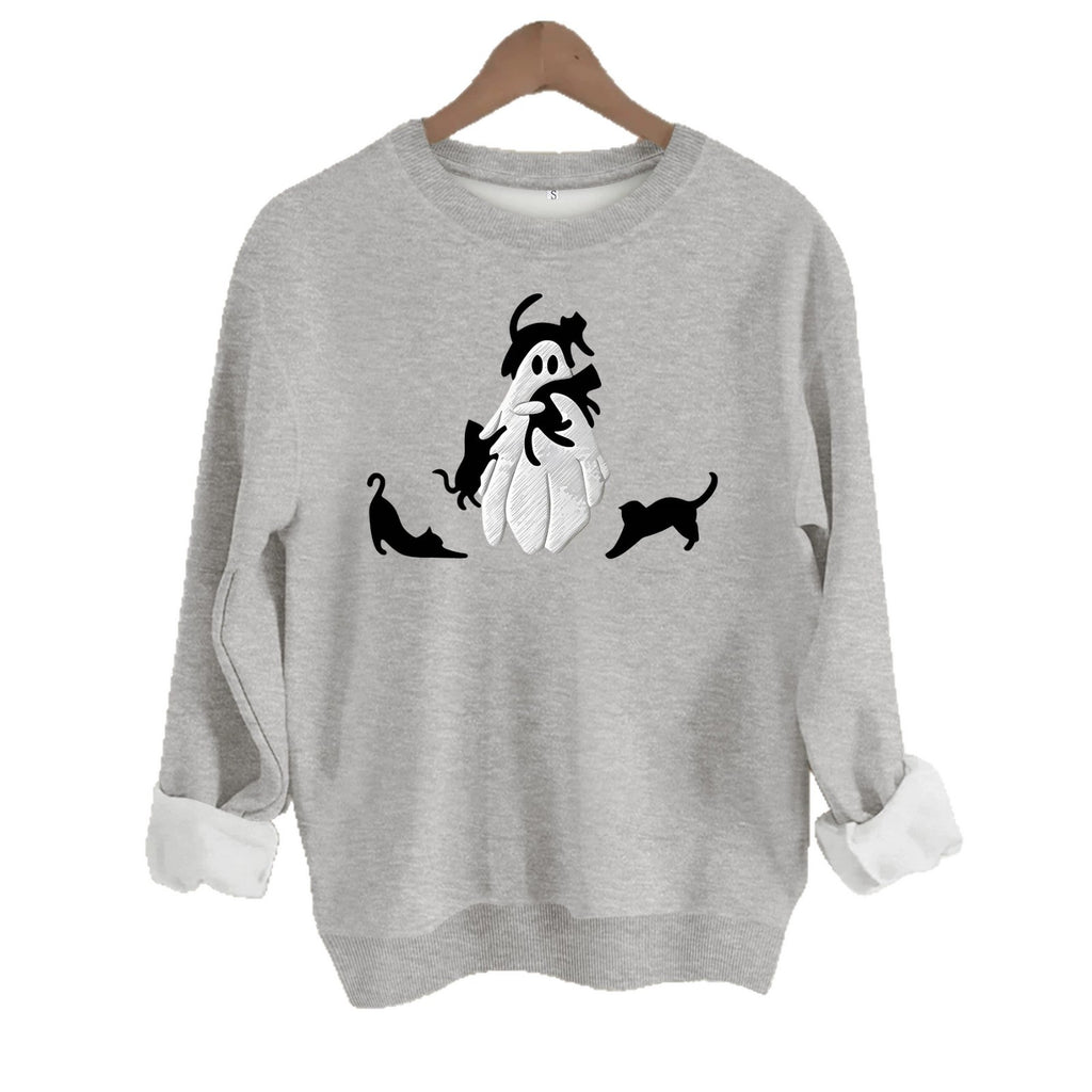 Loose velvet sweatshirt