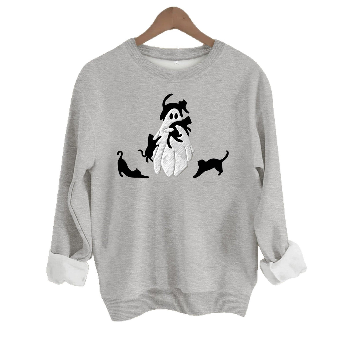 Loose velvet sweatshirt