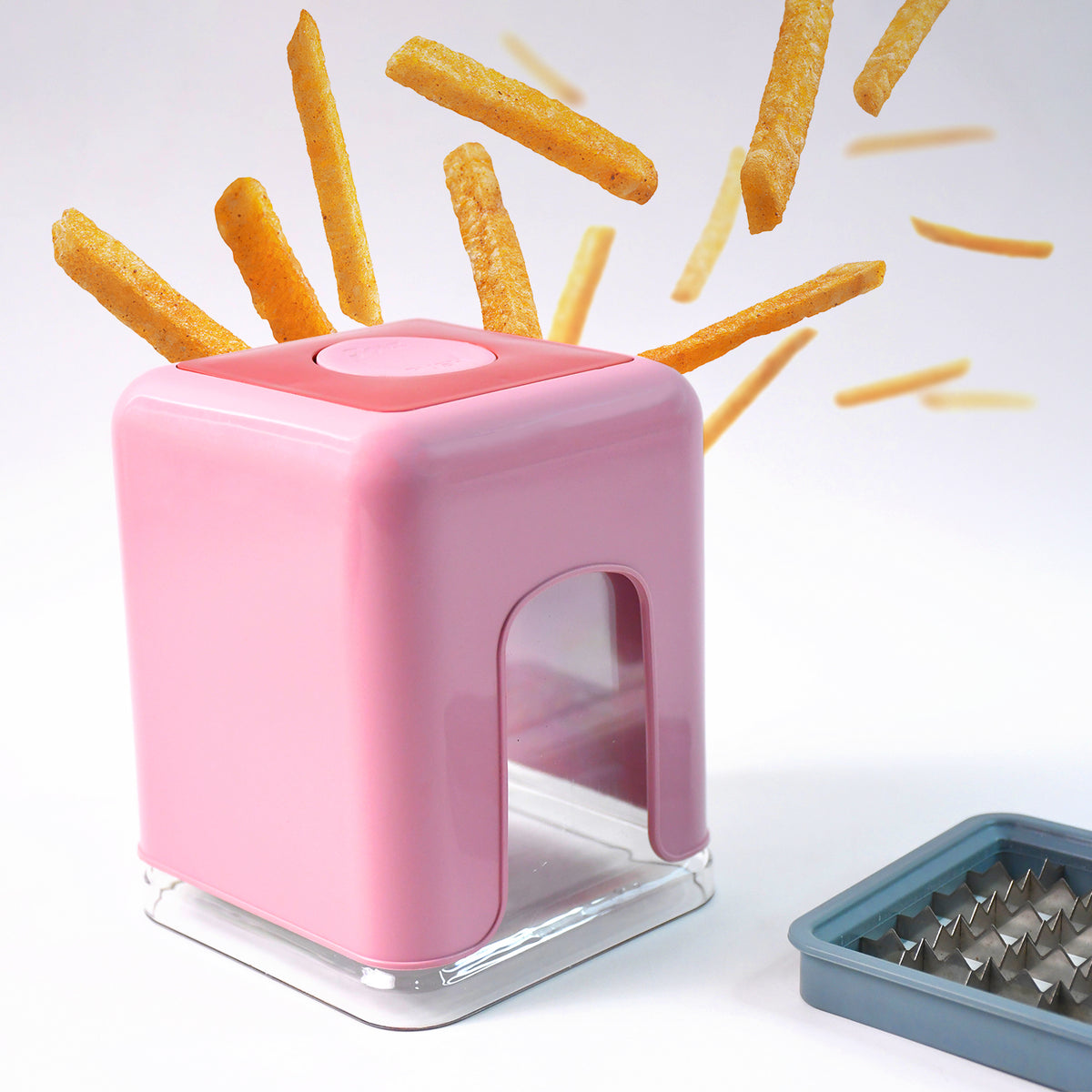 Apex Heavy Duty Potato Chipser  Vegetable Chopper With Dual Blade Set