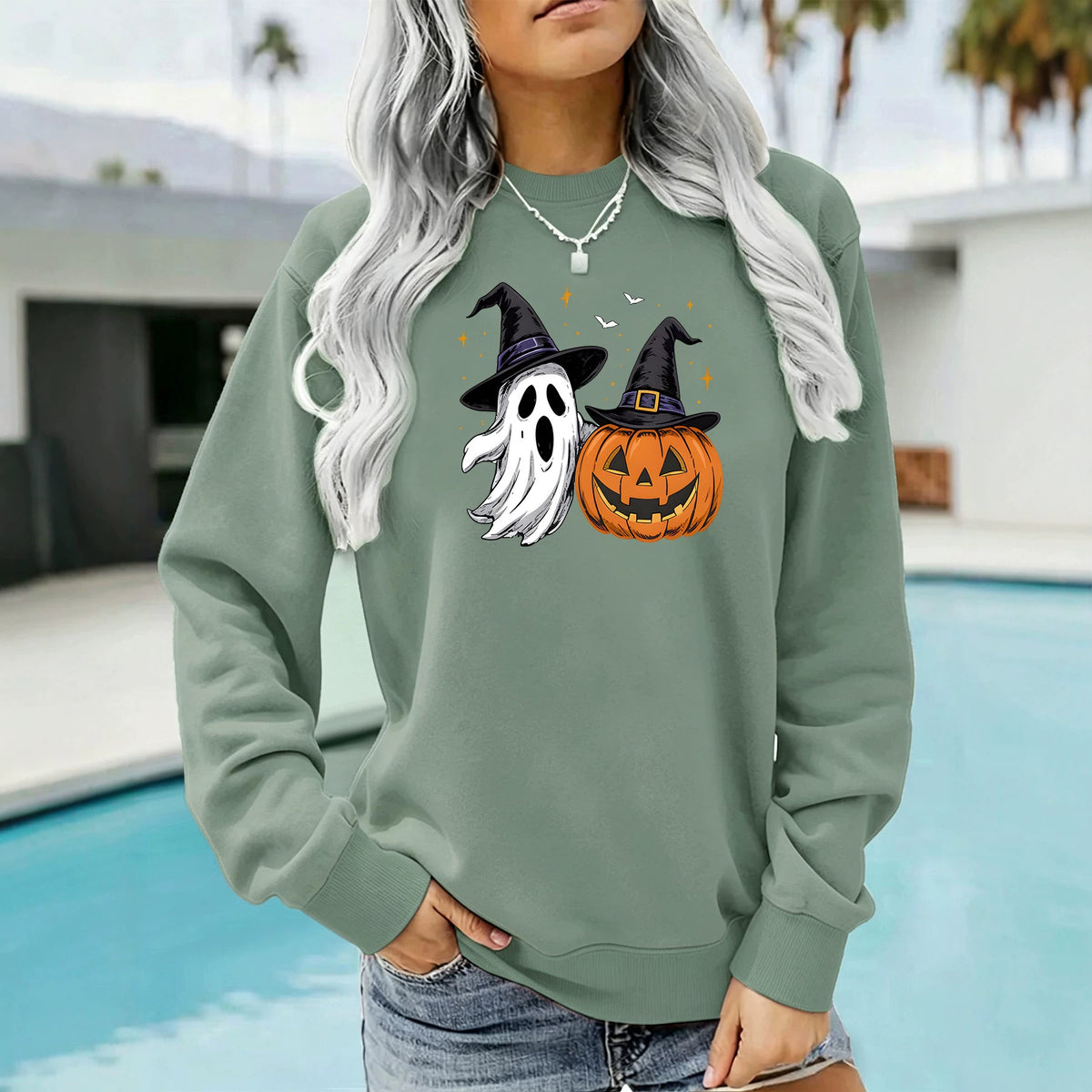 Men’s Ghost & Pumpkin Graphic Hoodie