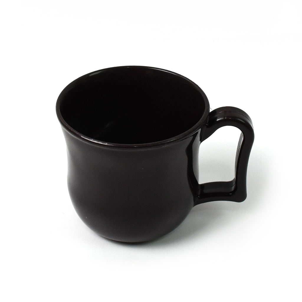 Premium Plastic Coffee Tea Cups Mug With Handle (1 Pc With Color Box Black)