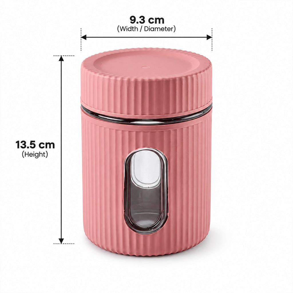Plastic Storage Container 750 Ml With Window And Screw Lid (1 Pc)