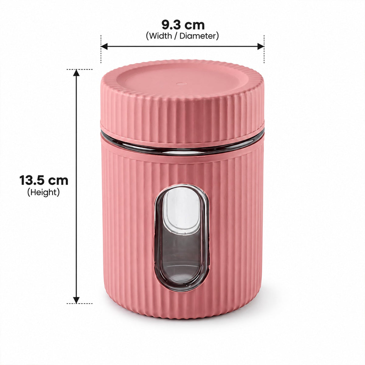 Plastic Storage Container 750 Ml With Window And Screw Lid (1 Pc)