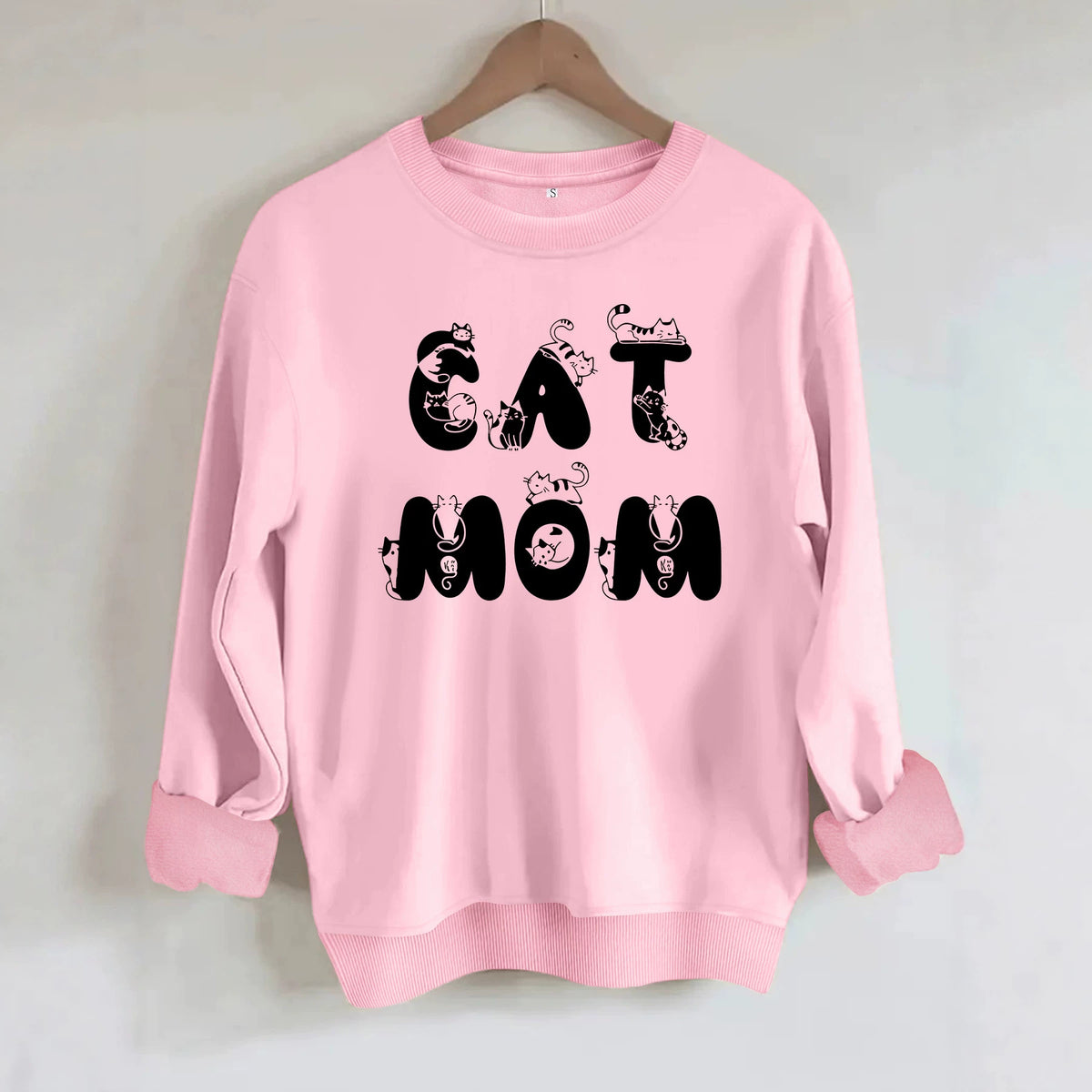 Cute cat printed hoodie