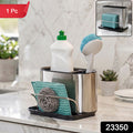 Stainless Steel Sink Caddy Organizer Rack Holder Kitchen Sponge Stand (1 Pc)